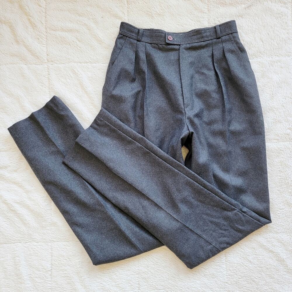 Jacobson's‎ High Rise Straight Leg Wool Dress Pants